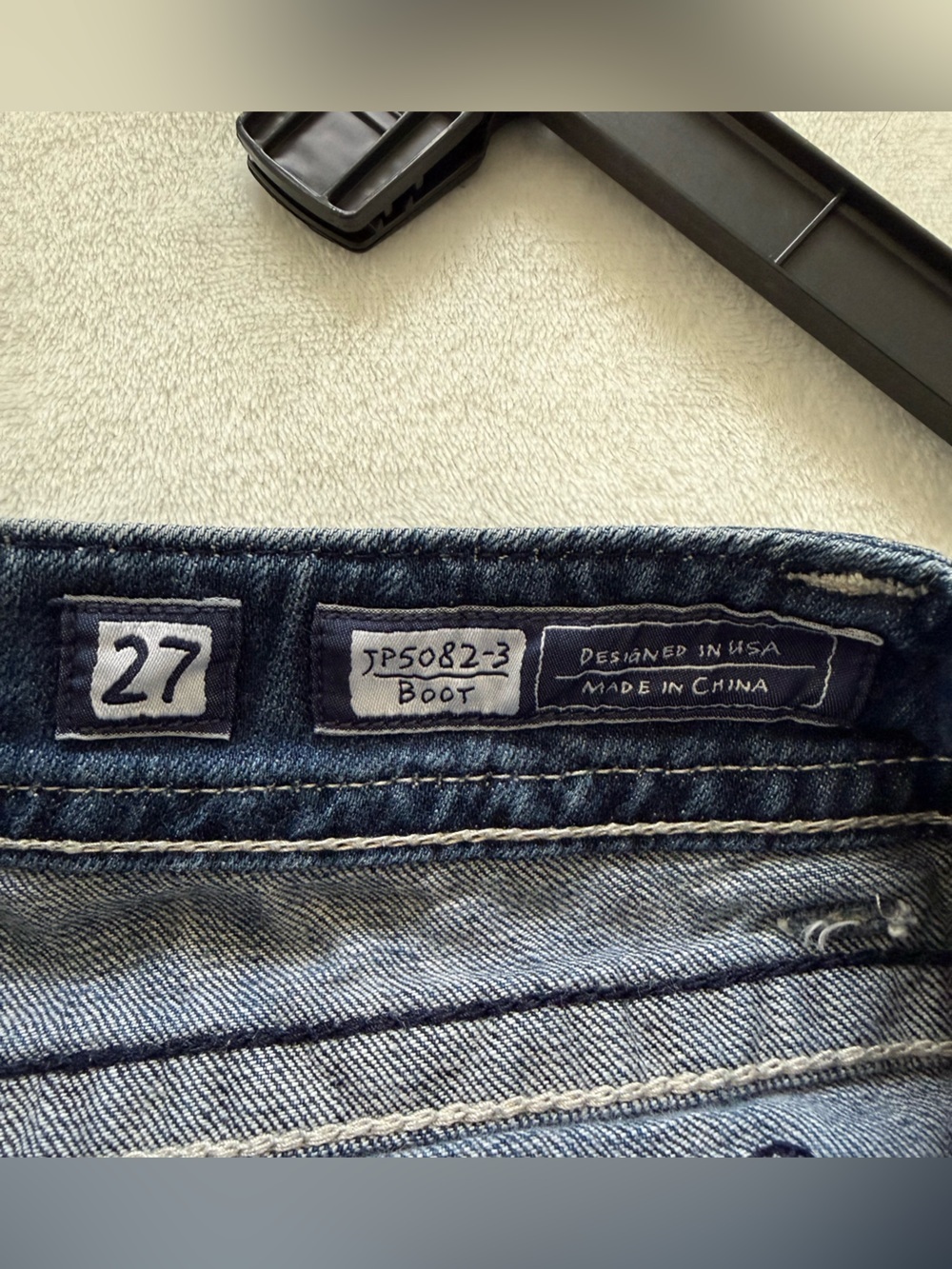 Miss Me Bootcut Jeans Size 27 Embellished Flap Pocket Y2K Denim - Picture 11 of 15